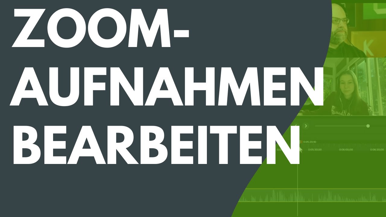 Zoom-Aufnahmen, Webinare und andere Meetingsaufzeichnungen mit Camtasia bearbeiten