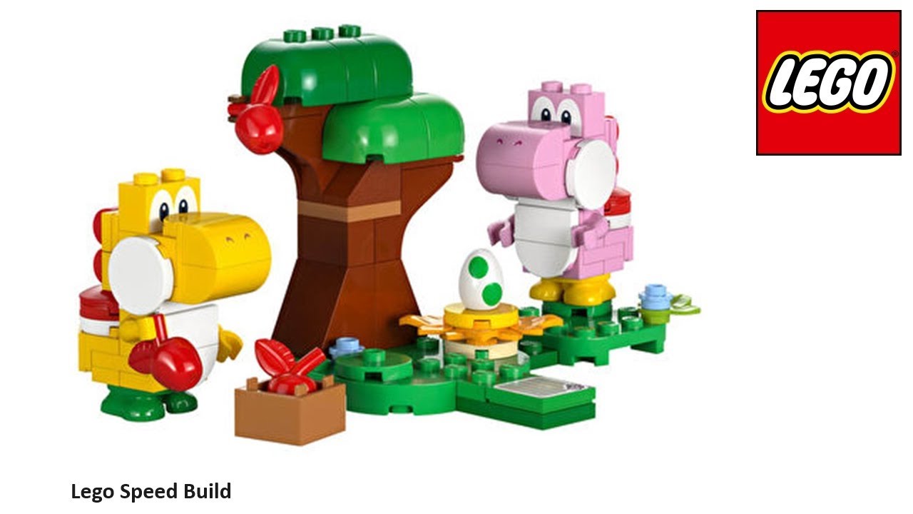 Lego Super Mario 71428 Yoshis' Egg-celent Forest Expansion Set Speed Build