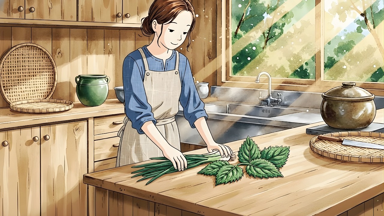 A Quiet Morning in Japan Preparing a Traditional Breakfast Cozy Anime Vibes  日本の朝食 穏やかなアニメ風