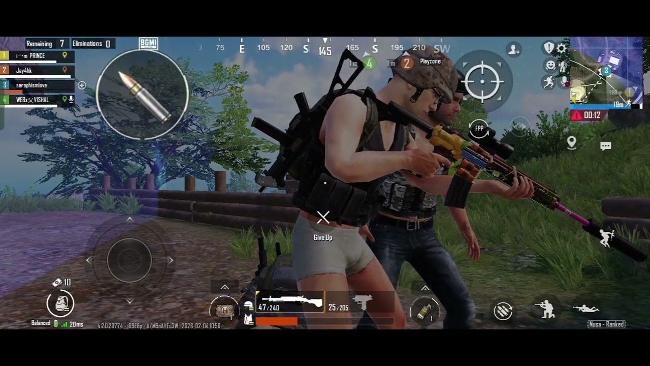 Nusa battle match #bgmi #battlegroundsmobileindia #bgmigameplay #nusa 