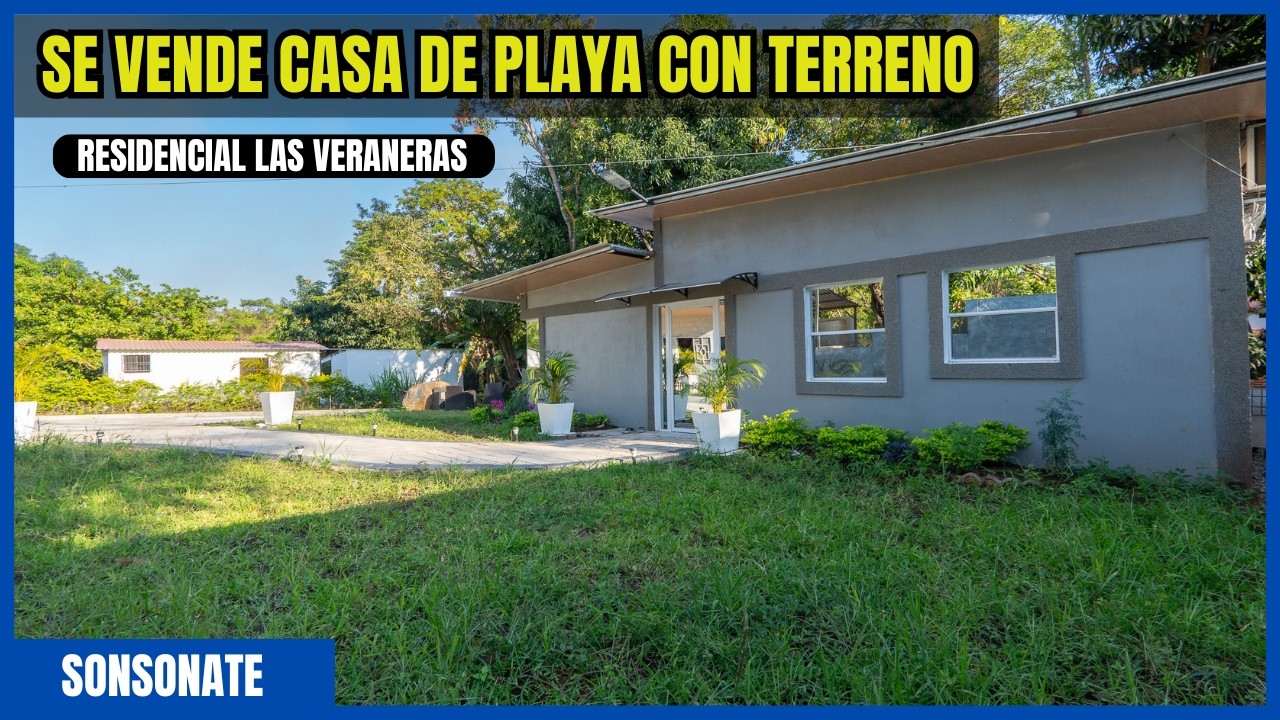 INVERSIÓN DE ALTO POTENCIAL 🌊💰 | CASA DE PLAYA CON TERRENO EN SONSONATE