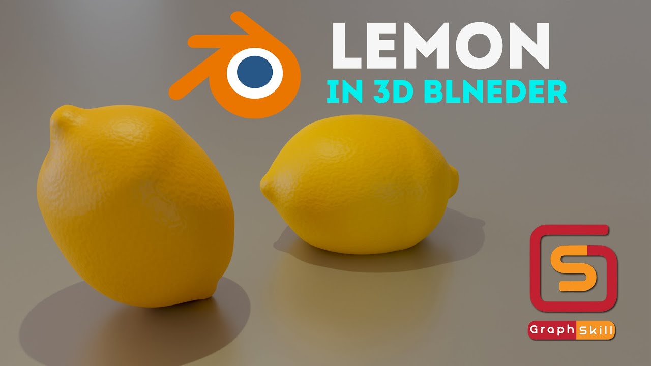 Lemon in Blender 3.0 | Tutorial  by Graph Skill