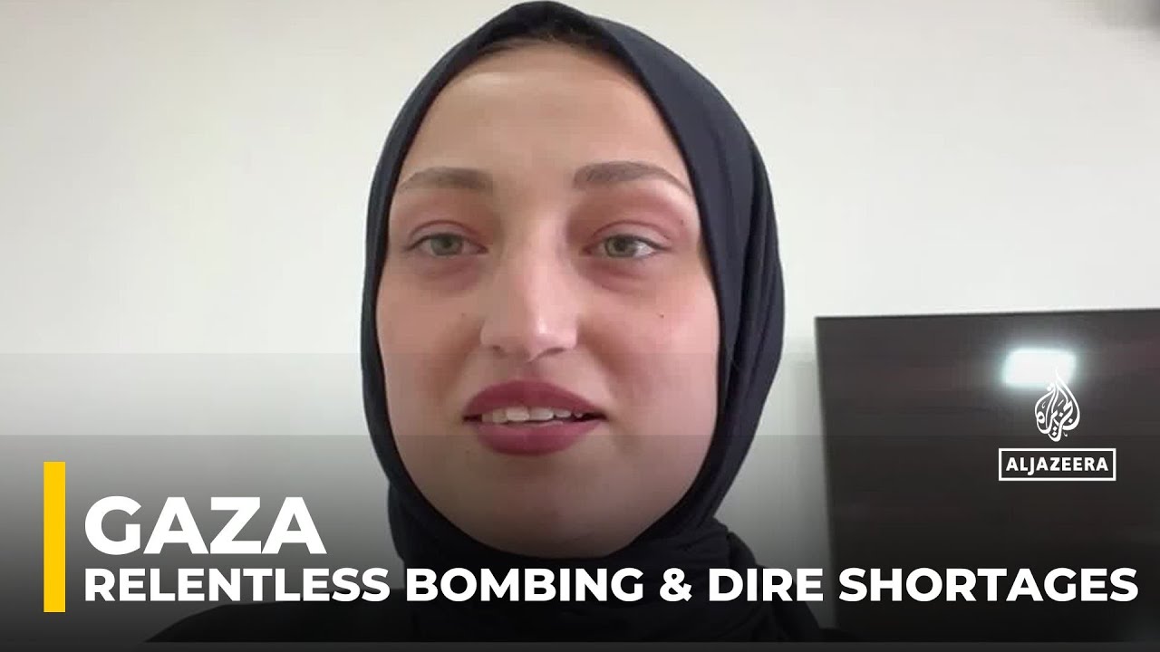 Gaza City resident describes severe shortages as Israeli bombs rain down