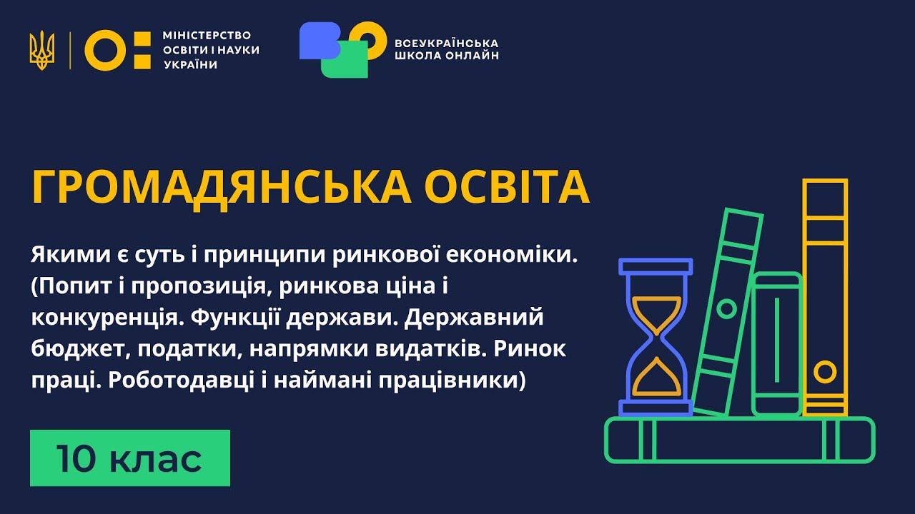 10 клас. Громадянська освіта. Якими є суть і принципи ринкової економіки