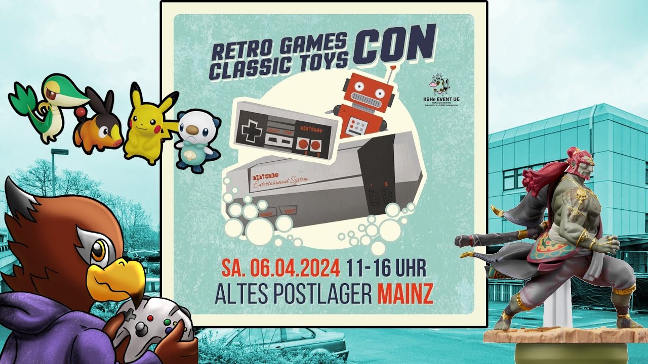 Familienausflug zur RetroGamesCon 2024 Mainz, Altes Postlager (06.04.24)