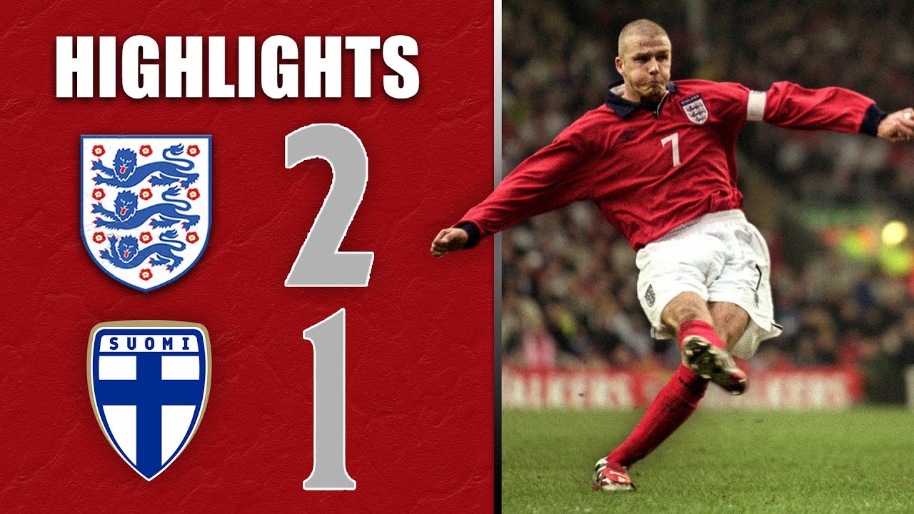 England 2-1 Finland | Beckham & Owen Complete Fightback! | Archive Highlights