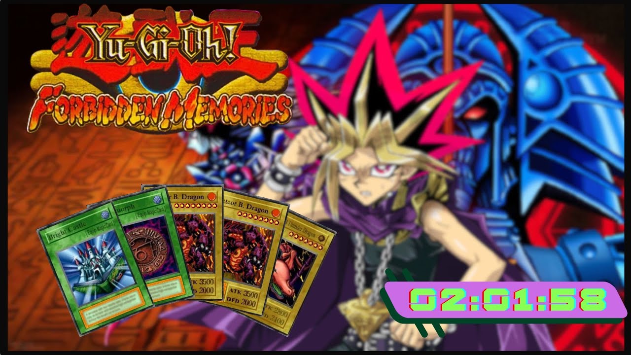 Nuevo PB! 2:01:58 🔴YU GI OH! FORBIDDEN MEMORIES🔴15 CARD MOD🔴SPEEDRUN🔴NO RNG MANIP🔴