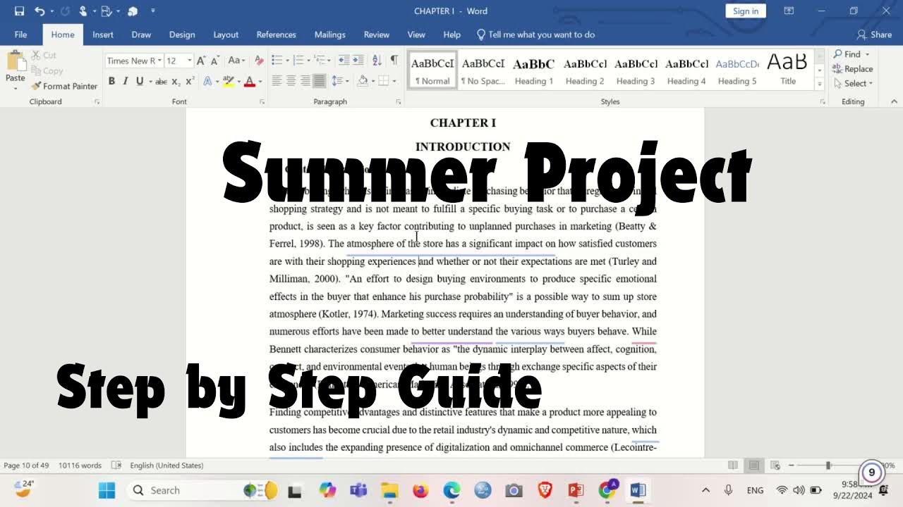 Day 2- Summer Project #questionnaires #citation #theoriticalFramework  #guide  #bba #summerproject