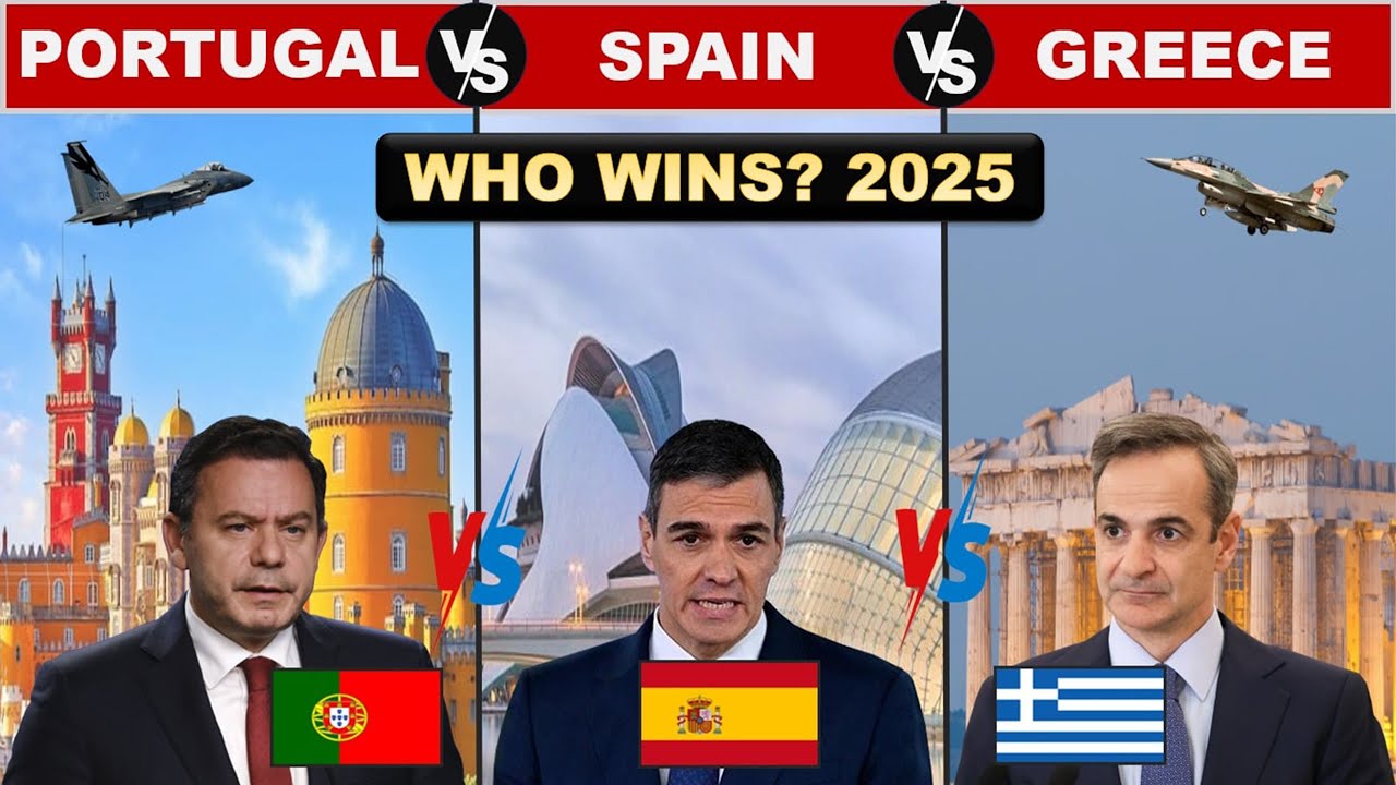 MEDITERRANEAN WARGAMES: 🇵🇹 Portugal vs 🇪🇸 Spain vs 🇬🇷 Greece Military Power RANKING 2025