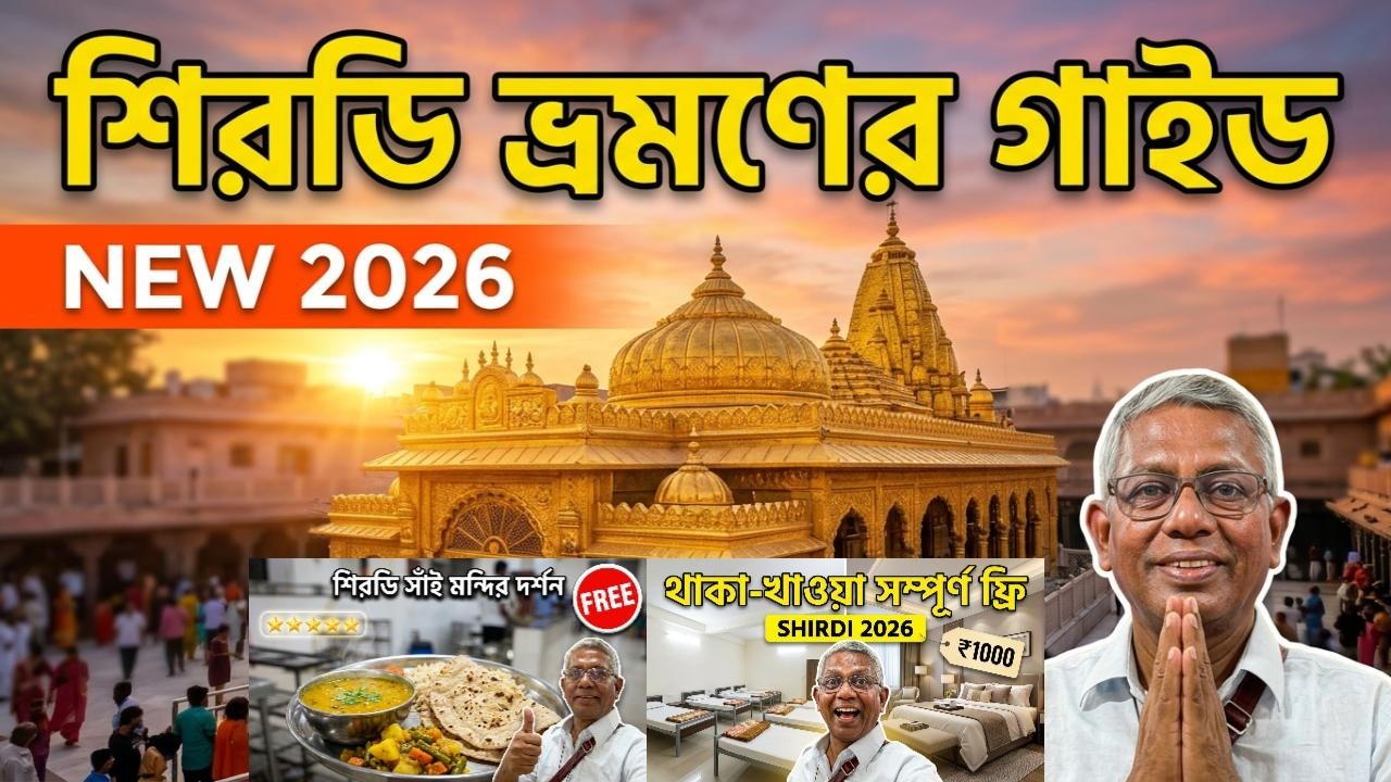 শিরডি সাঁই মন্দির | থাকা-খাওয়া সম্পূর্ণ ফ্রি |Shirdi Tour Guide | Shirdi Sai Baba Tour 2026 #travel