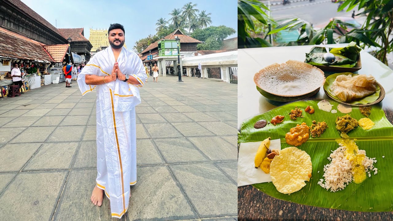 Must visit places in Trivandrum, Kerala 🌴 || Best Unlimited Veg Meal and famous Restaurant