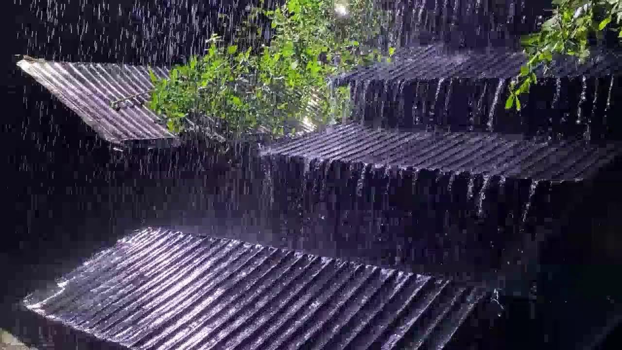 HEALING SLEEP[No Ads]😴Relaxing Rainfall & Thunder Sounds with Cozy Fireplace🔥 Unwind & Stress Relief