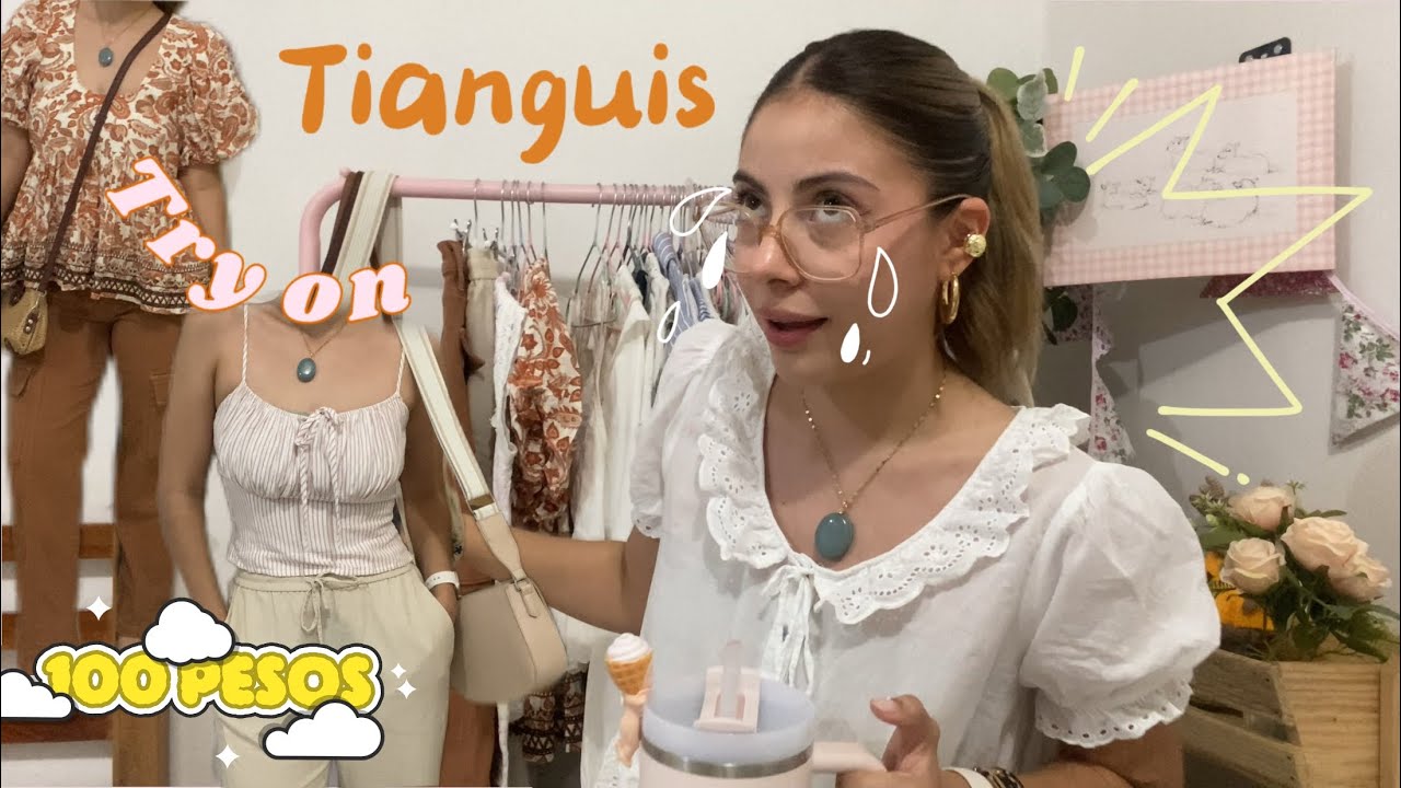 Me pruebo la ropa que compre del tianguis⭐️ Outfits buenos bonitos y baratos ✨🫶🏻🧺