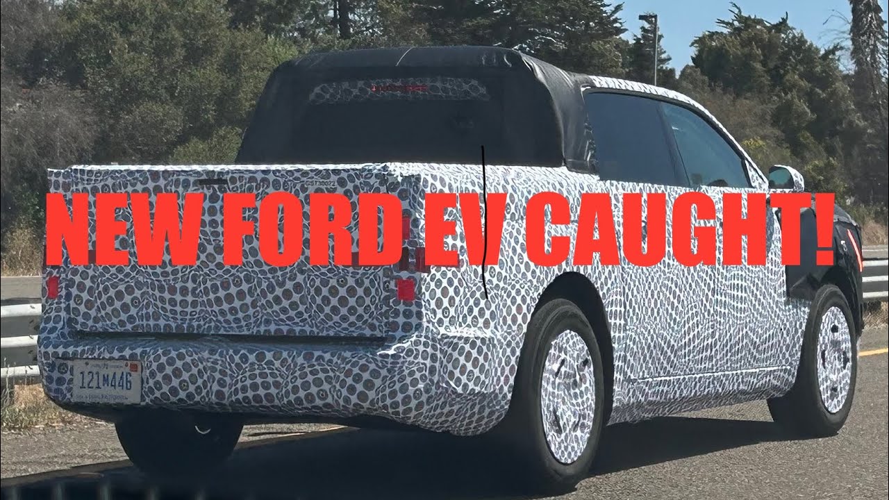 Ford&rsquo;s not so SECRET NEW EV pickup caught testing in CA | TWO TRUCKS!