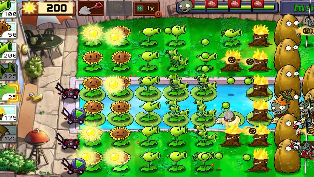 “Ultimate Pool Defense Build 💧🔥 | PvZ”