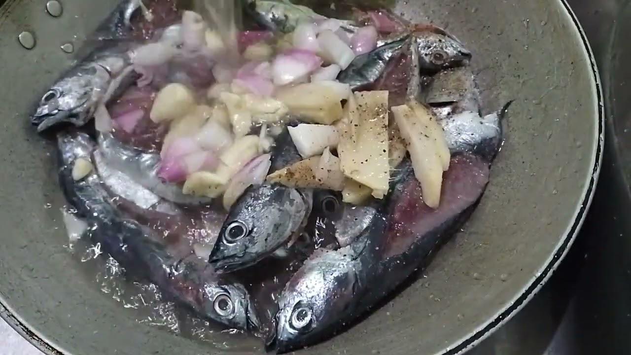 Ginataang tulingan with eggplant at pechay