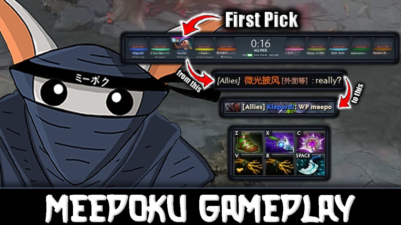 My team Doubted Meepoku first pick Meepo🤡 - Meepoku Journey#59