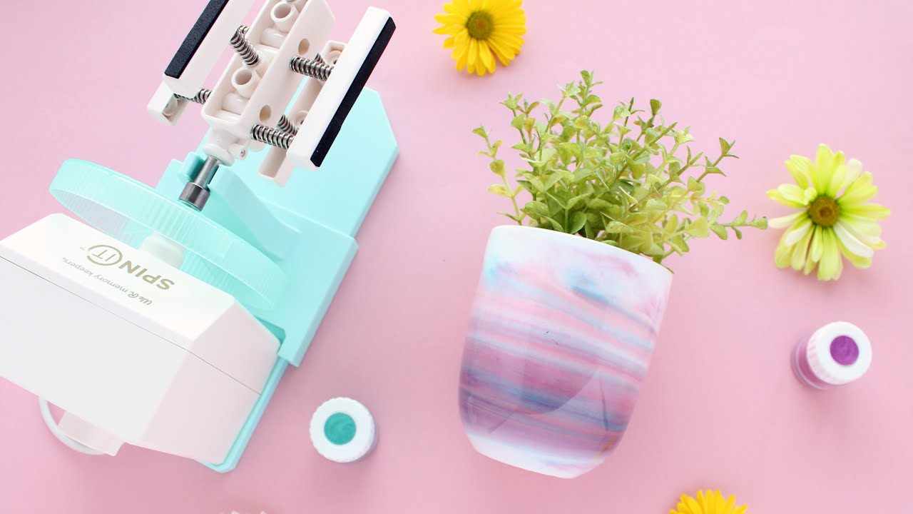 DIY Spring Plant Pot with the Spin It Pro
