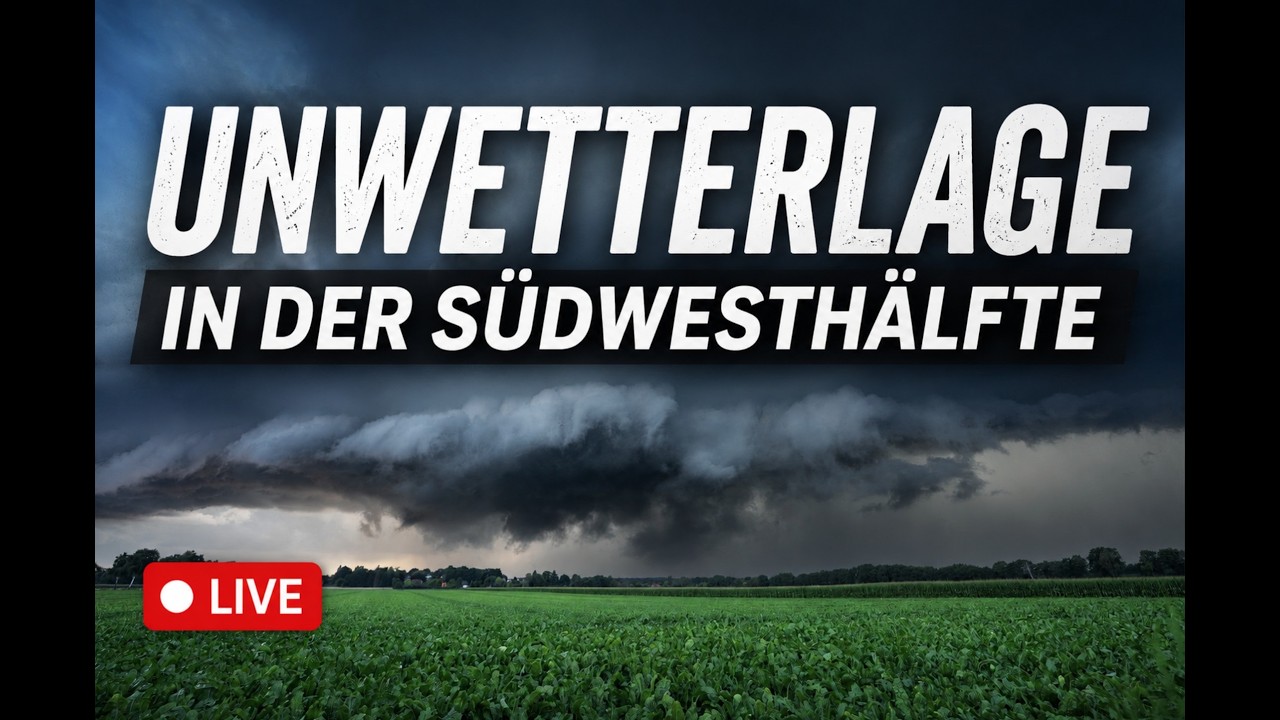 LIVE Gewitter und UNWETTER teils Hagel, Sturm und Starkregen #news #unwetter #gewitter