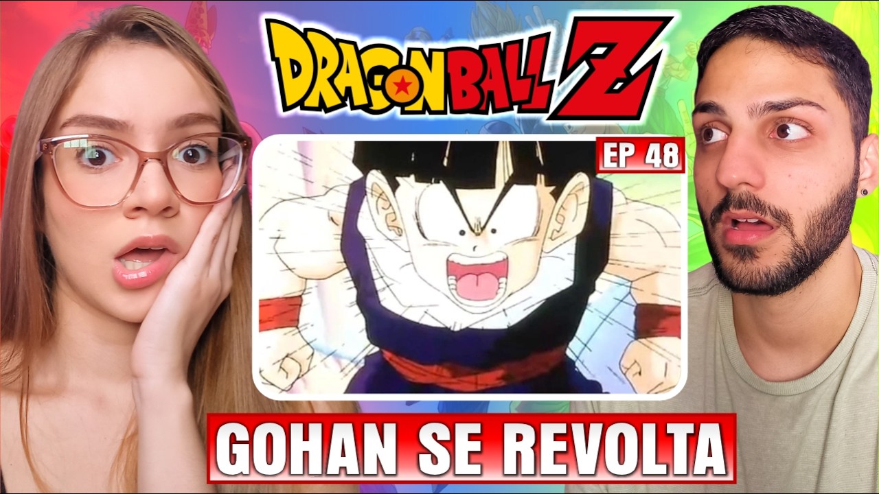 (RESTA FUGIR) Professora de Geografia assiste DRAGON BALL Z｜EPISÓDIO 48｜REACT