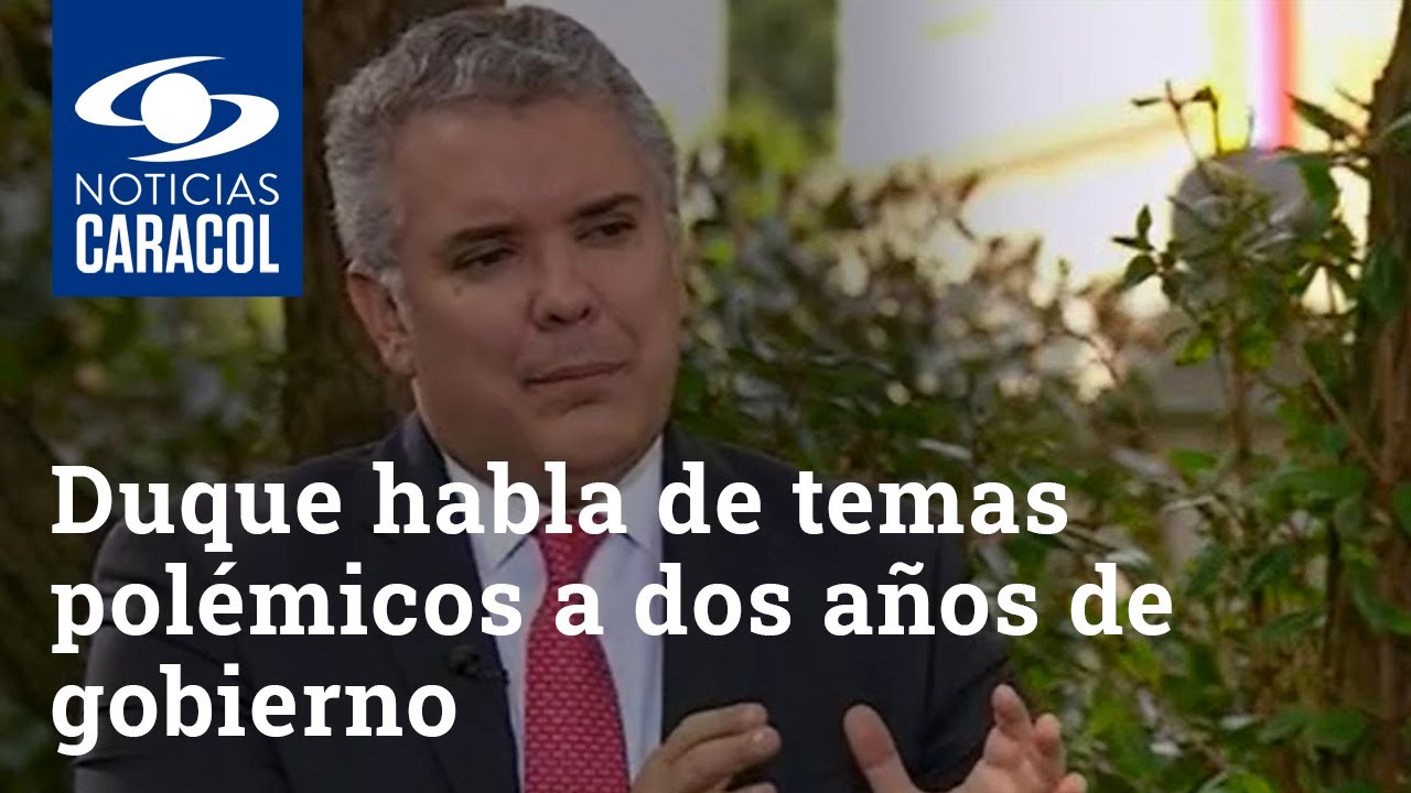 Duque habla de temas polémicos al cumplir dos años de gobierno: vea la entrevista completa