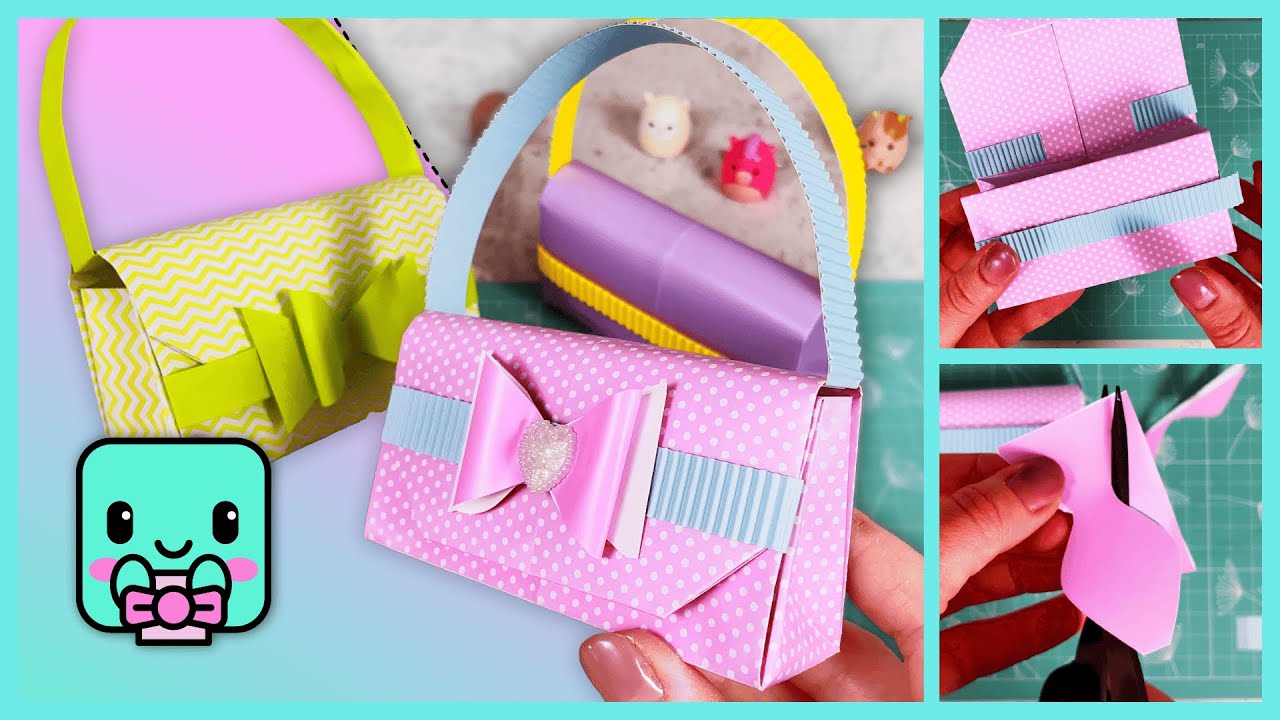 Easy Origami Mini Paper Purse 🎀👜 | One Sheet DIY That Looks Like a Real Handbag