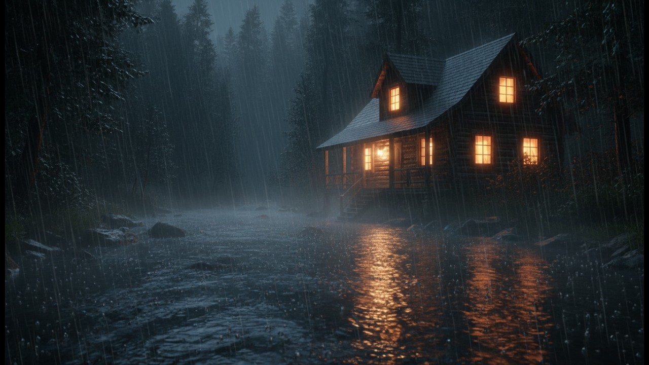 Rain Sounds for Sleeping 😴 Heavy Rain Sounds for Sleep, Stress Relief & Calm Nervous System Support