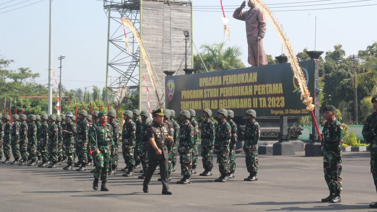 Danrindam IX Udayana Buka Upacara  Dikmata TNI AD gel II TA.2023
