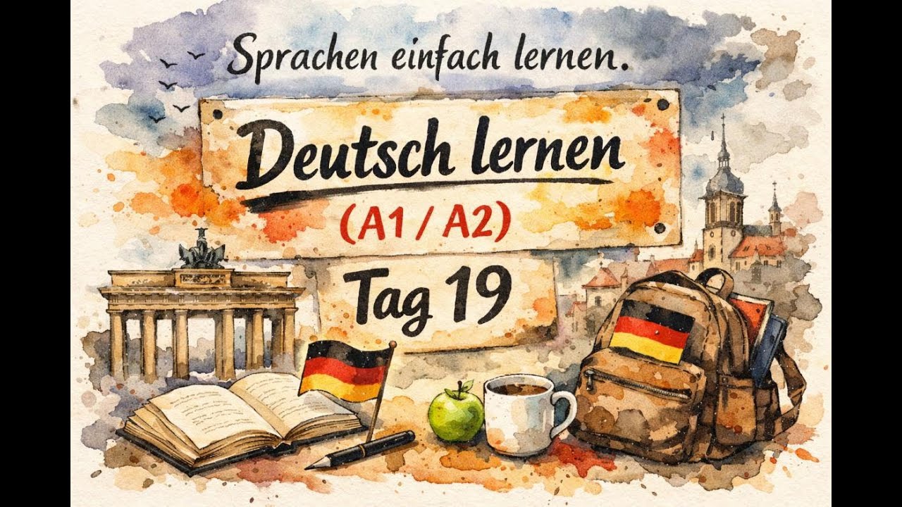 Tag 19 🇩🇪  Deutsch lernen A1-A2 🌍 In der internationalen Kochgruppe
