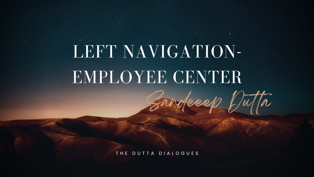 Simplified Left Navigation in ServiceNow Employee Center