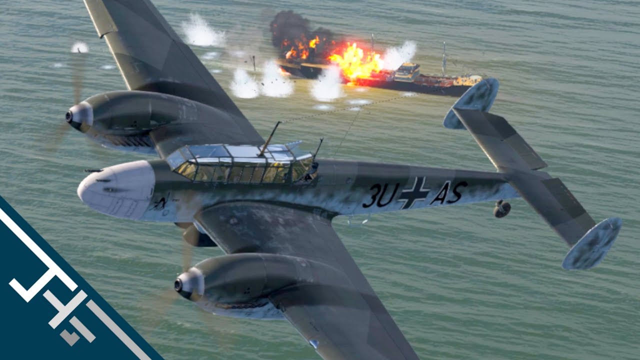 IL-2 Cliffs of Dover Blitz: Bf 110 C-7 - Ship convoy attack