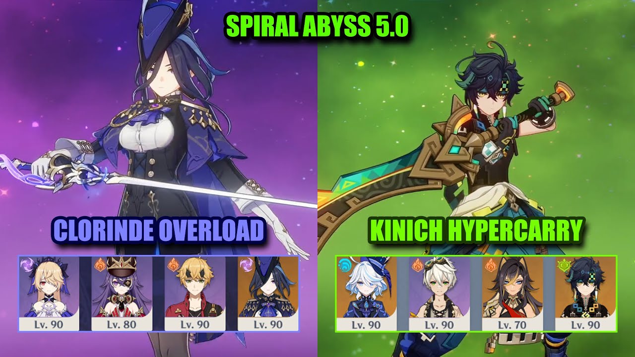 Kinich HyperCarry & Clorinde Chevreuse Overload | NEW Spiral Abyss 5.0 | Genshin Impact