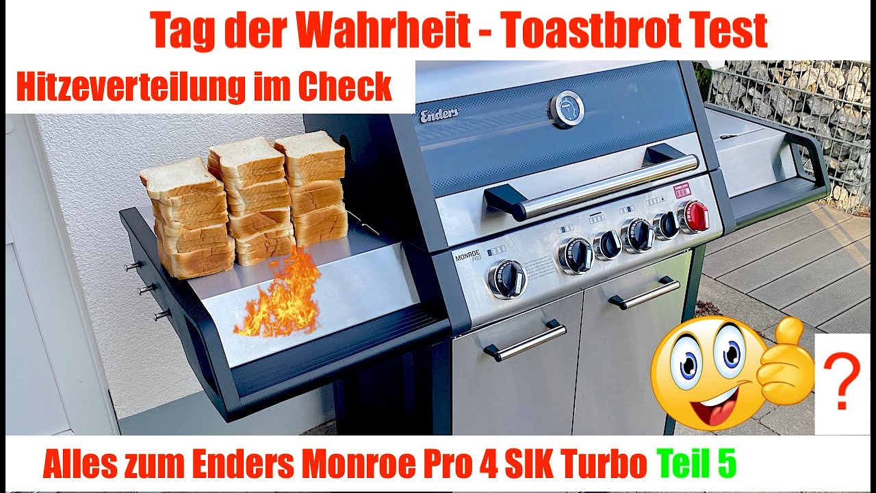 Enders Monroe Pro 4 SIK Turbo Toastbrot Test  #Gasgrill #Enders