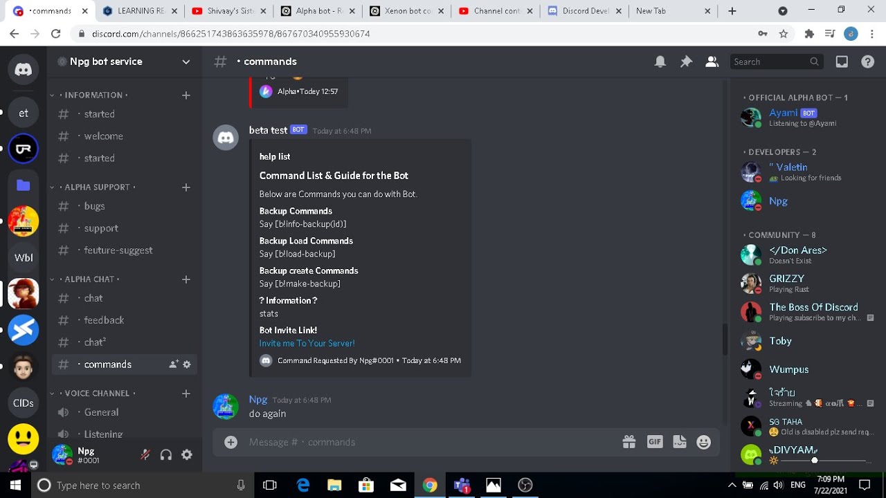 How to make bot like xenon in just 5 min with repl.it