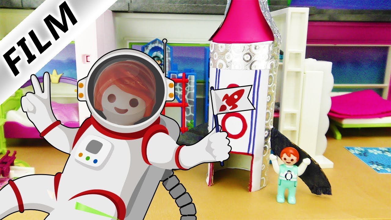 Playmobil Film deutsch JULIAN DER ASTRONAUT - Pupsantrieb startet Rakete |Kinderserie Familie Vogel