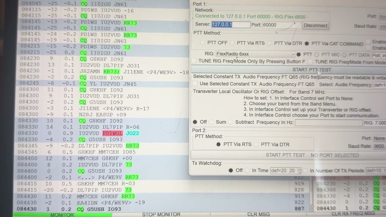 MSHV Auto FT8 on a Flex 6600 via Smart SDR