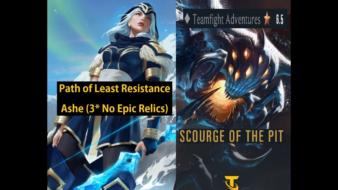 Ashe vs Baron Nashor (3* No Epic Relics) - Scourge of the Pit - Teamfight Adventures