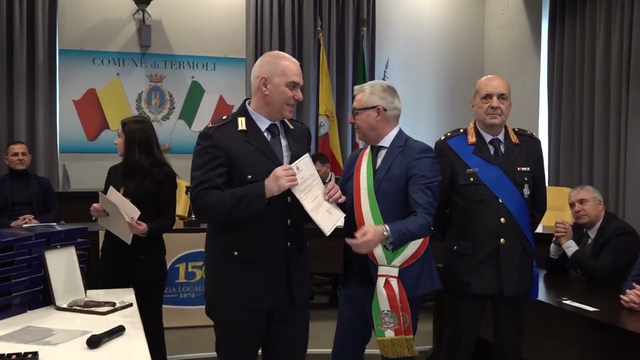 Termoli celebra i 150 anni della Polizia locale. Roberti: rivedremo la legge regionale - 14/02/2026