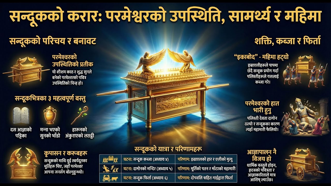 सन्दूकको करार (Ark of the Covenant) | १ शमूएल 4–6 को पूर्ण कथा | God’s Presence & Power