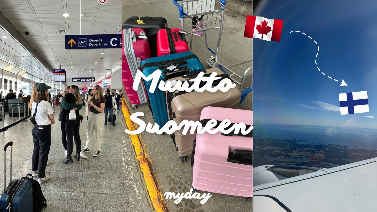 MUUTTO SUOMEEN 🛩️🥺❤️‍🩹 Matkustuspäivän vlogi