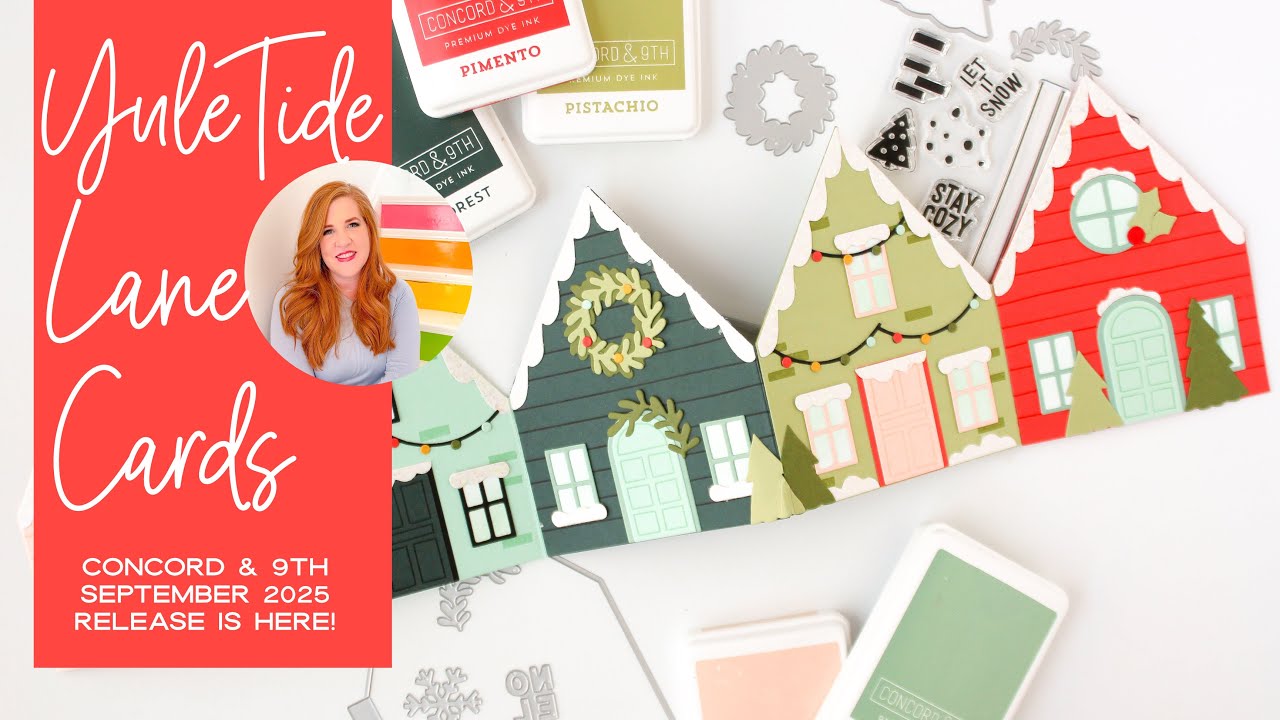 How To Create With The New Yuletide Lane From Concord & 9th - Two Different Types of Cards!