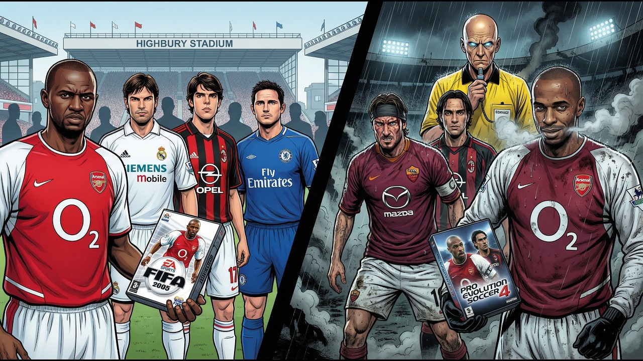 КТО КРУЧЕ?! | FIFA 2005 VS PES 4. Предательство Анри и крах Империи EA Sports. ИИ-подкаст