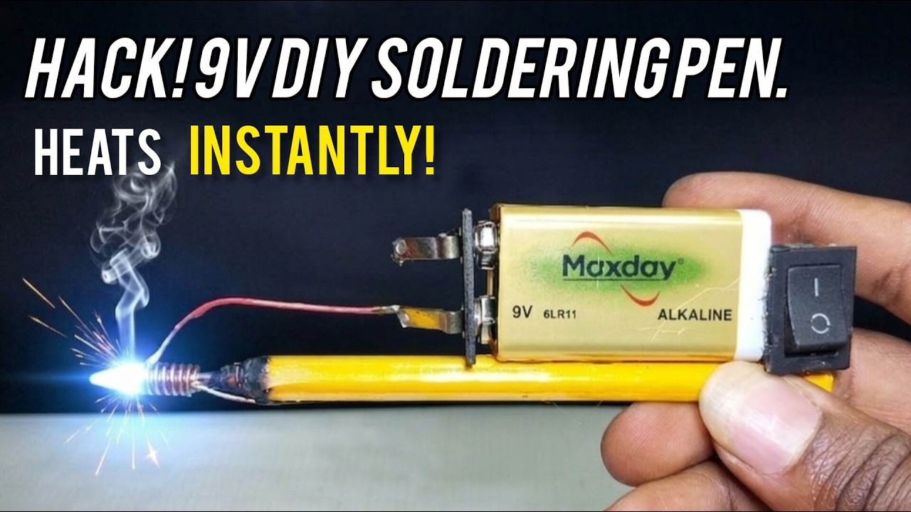 How to brilliant pencil soldering iron hack you need to see! #diy #technology #science #homemade