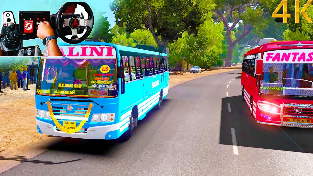 New Salini Bus Driving ~ Kerala map ETS 2 | Kerala Private Bus Mod ETS 2 | Euro Bus Simulator