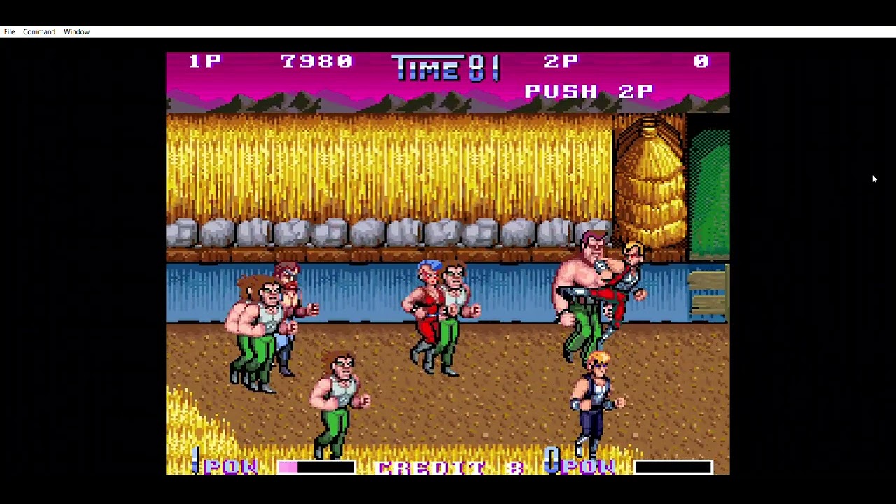 Double Dragon II (Arcade) - Disable Scrolling Lock Hack