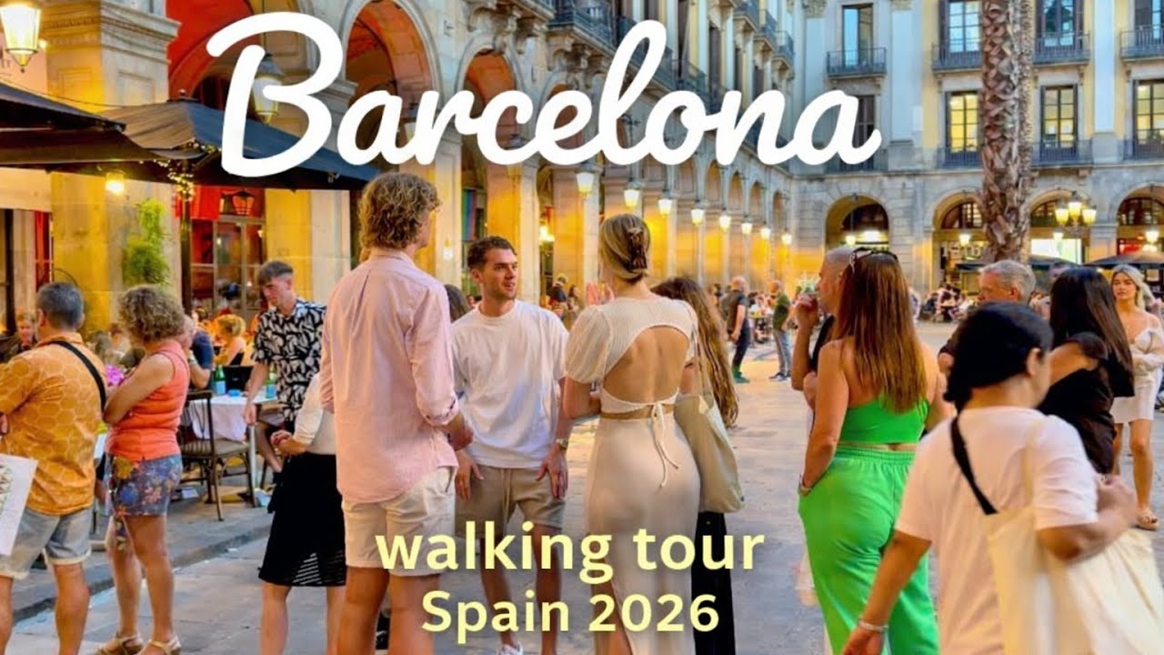 Barcelona 2026 🇪🇸 | Stunning Sunny Day at the Beach & City Streets | 4K Walking Tour