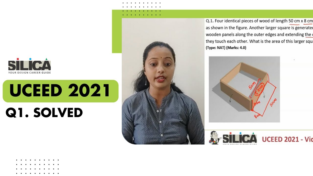 UCEED 2021 Paper Solutions - Question 1 | UCEED 2024 Preparation | Crack UCEED Exam