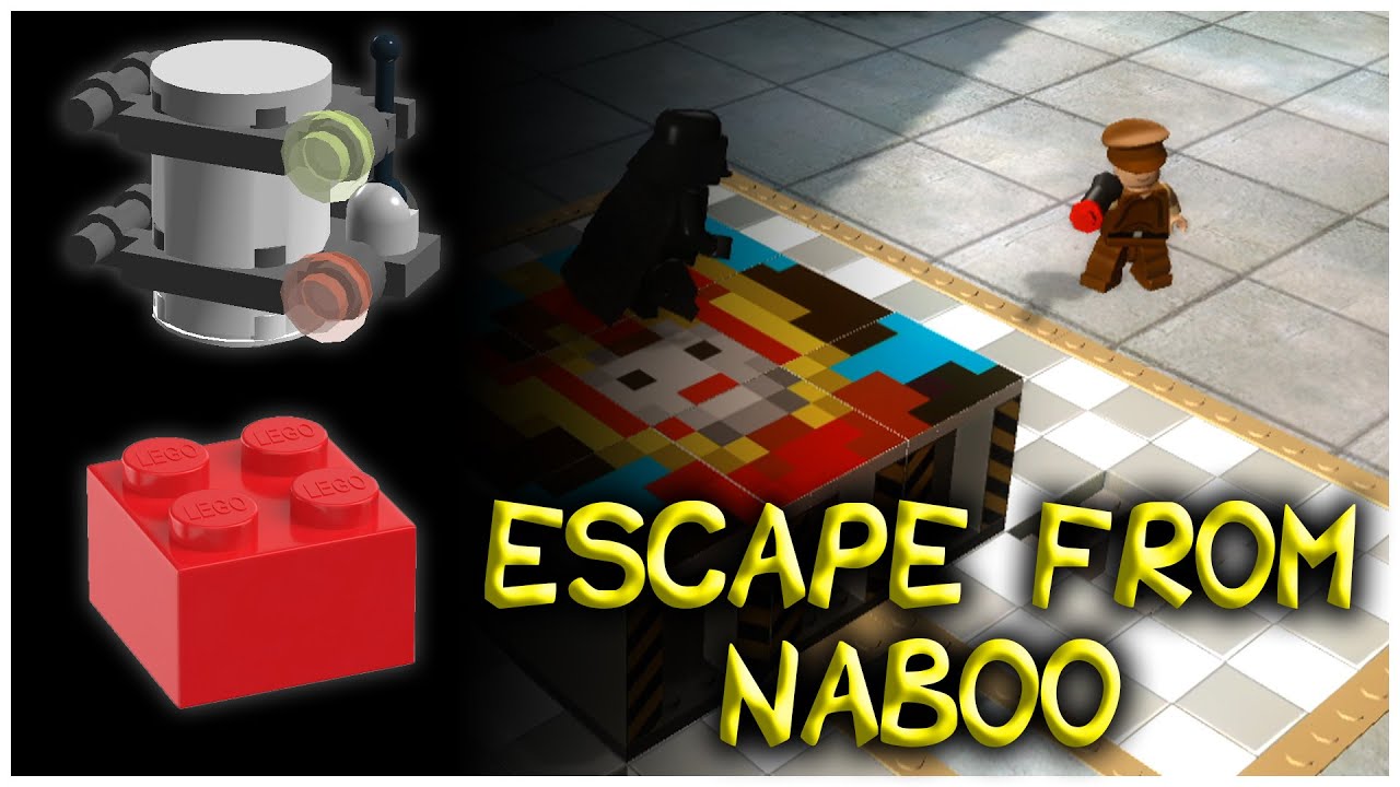 LEGO Star Wars: Полная сага | ПОБЕГ С НАБУ — Мини-наборы и красный силовой кубик