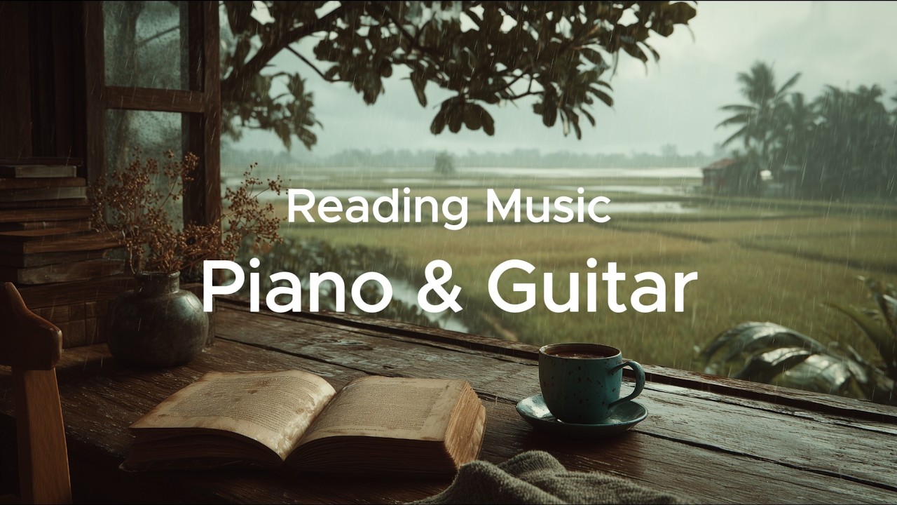 The Storm Window 🌧 Calm Piano & Classical Guitar for Reading | Grey Afternoon Study Music
