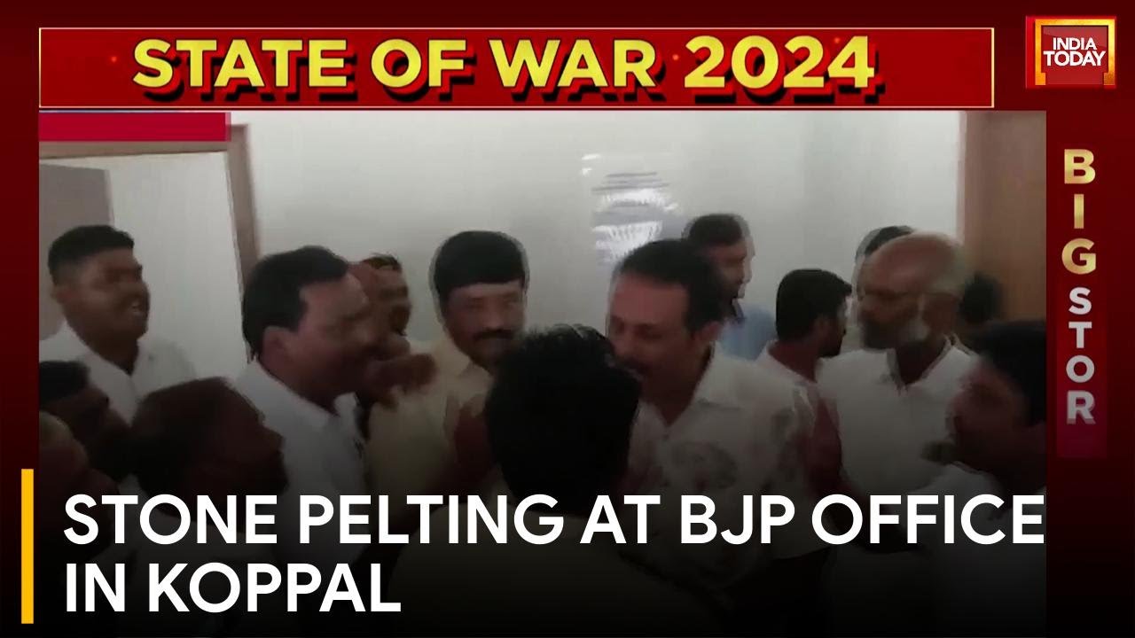 High Drama At BJP Office In Koppal Over Karnataka Ticket Distribution | India Today News